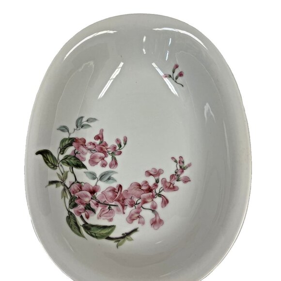 VTG Wisteria Set Of 2  Serving Bowls H & Co Sell Bavaria Germany Floral Pattern - Picture 8 of 8